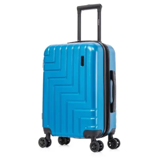 DUKAP Zahav Lightweight Hardside Carry On Spinner Suitcase - Teal image {16}