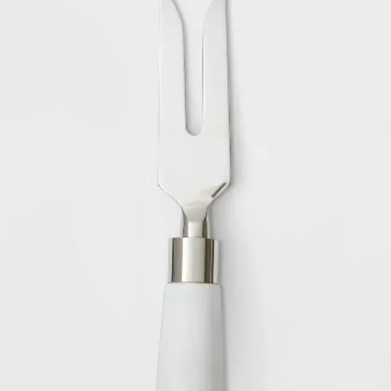 4pk Stainless Steel Cheese Knives Marble White - Threshold&trade; image {2}