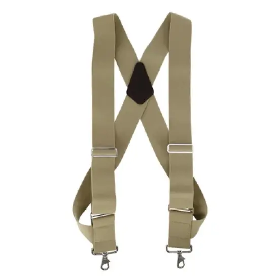 CTM Men's Big & Tall Elastic Side Clip Metal Swivel Hook Trucker Suspenders image {3}