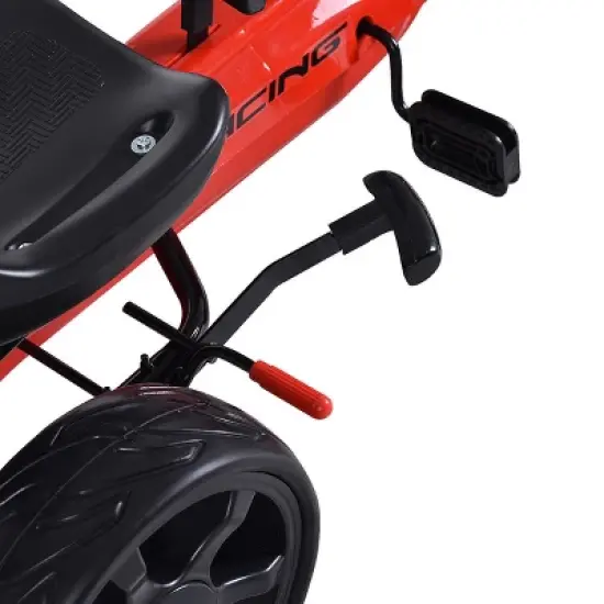 Costway Go Kart Kids Ride On Car Pedal Powered 4 Wheel Racer Stealth Outdoor Toy image {5}