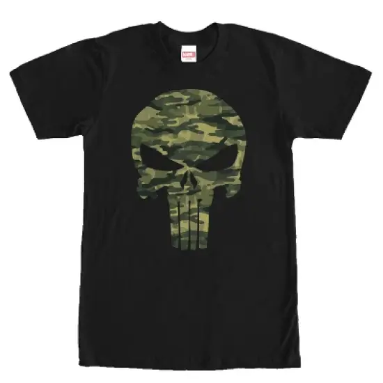 Men's Marvel Punisher Camo Skull Symbol T-Shirt image {4}
