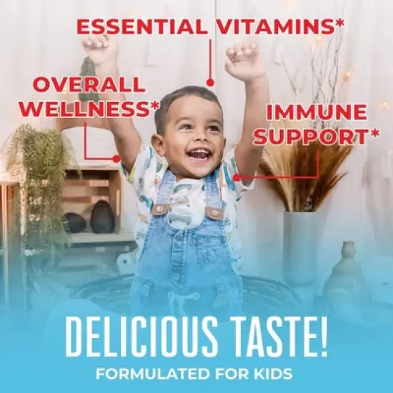 MaryRuth's Kids' Organic Multivitamin Liposomal Liquid Vegan Supplement - Strawberry Cherry Vanilla - 15.2oz image {3}