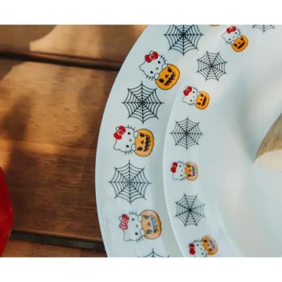 Silver Buffalo Sanrio Hello Kitty Pumpkin Boo 8-Inch Ceramic Dinner Plate image {3}
