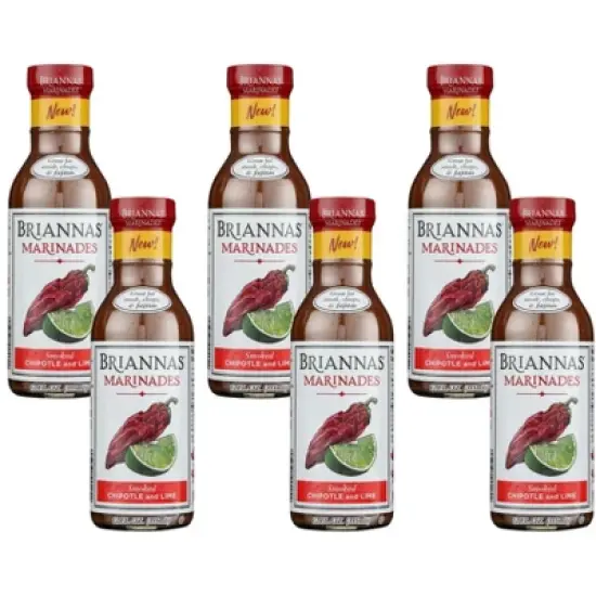 Briannas Smoked Chipotle and Lime Marinade - 6 pack, 12 oz image {4}