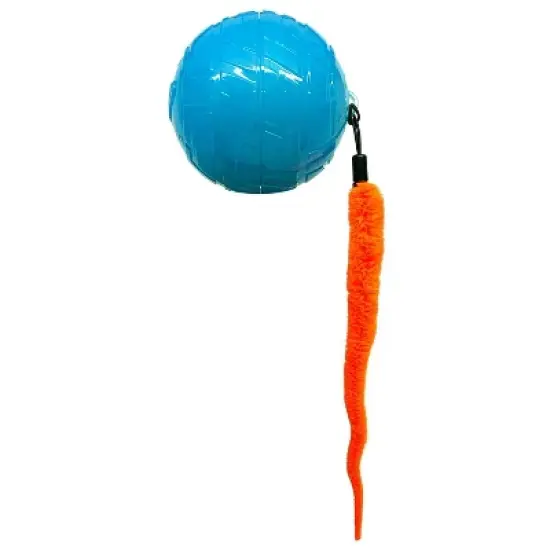 Nerf Cat Wiggle LED Ball with Tail Cat Toy - Blue/Orange - 3.5" image {2}