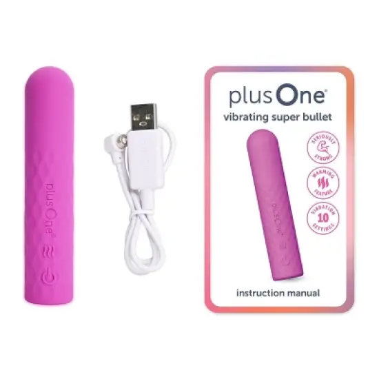 plusOne Vibrating Super Bullet with Warming Heat Setting image {5}
