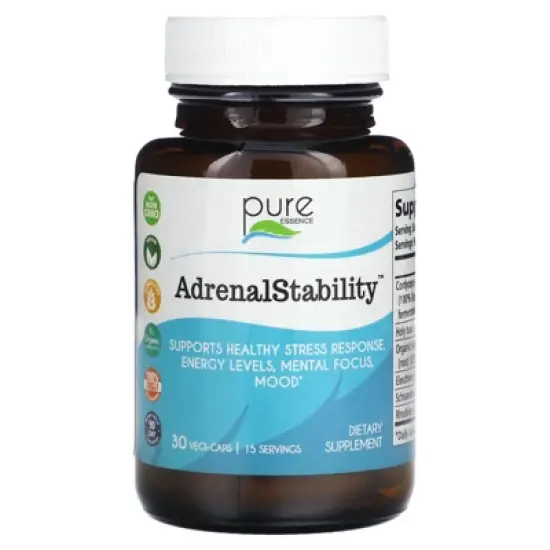 Pure Essence Adrenal Stability , 30 Vegi-Caps image {4}