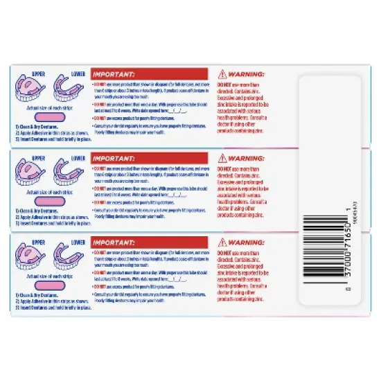 Fixodent Original Complete Denture Adhesive Cream - 2.4oz/3pk image {10}