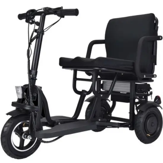 MotoTec Folding Mobility Electric Trike 48v 700w Dual Motor Lithium Black image {8}