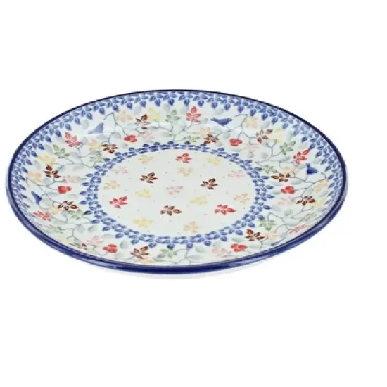 Blue Rose Polish Pottery Ceramika Artystyczna Dessert Plate image {3}