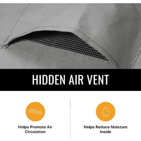 KHOMO GEAR Chaise Lounge Cover &ndash; Heavy-Duty Waterproof, Weatherproof, UV-Resistant Outdoor Patio Furniture Protector &ndash; Durable All-Season - Grey image {6}