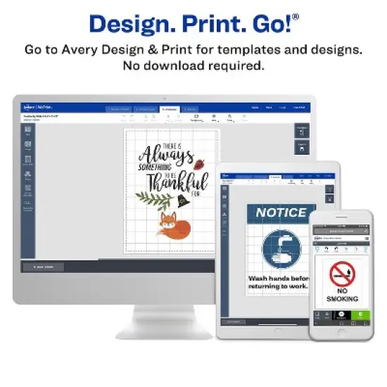 Avery Full-Sheet Labels with TrueBlock Technology Laser 8 1/2 x 11 White 25/Pack 5265 image {4}