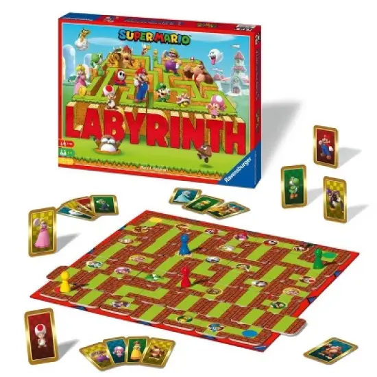Ravensburger Super Mario Labyrinth Sliding Board Game: Creative Thinking & Problem Solving, 2-4 Players, 20-30 Minutes image {4}