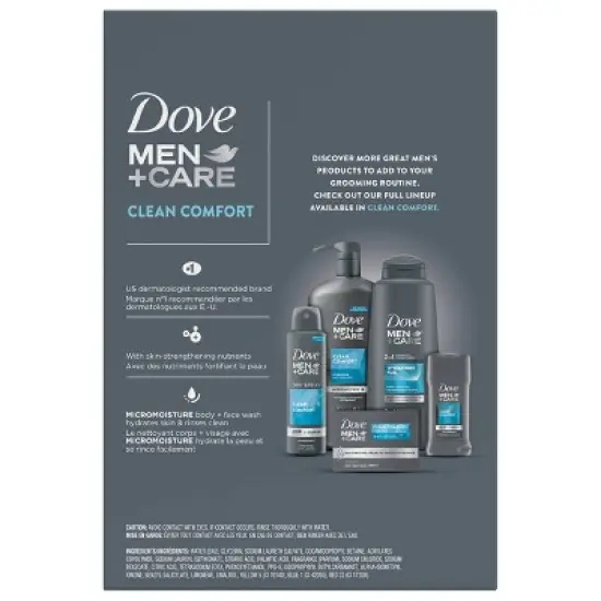 Dove Men+Care Clean Comfort Body and Face Wash image {2}