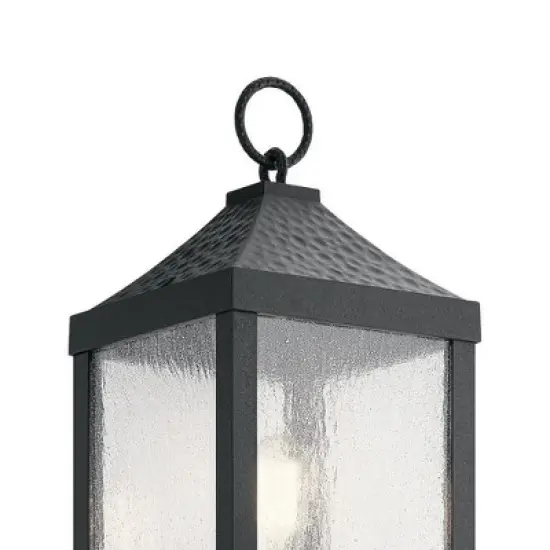 Springfield 1 Light Post Light Distressed Black image {1}
