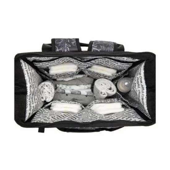 JuJuBe Dr Mom Multi-Carry Backpack Deluxe Diaper Bag - Floral Print image {6}