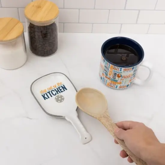 Pavilion Gift Company - Out of the Kitchen  - 4" x 8" Spoon Rest - Spoon Rests image {2}