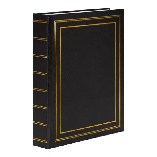 11.75" x 9.45" Traditional Photo Album Black - Kate & Laurel All Things Decor image {1}