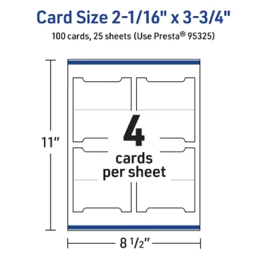 Avery Printable Tent Cards, 2-1/16" x 3.75", Glossy White, 100ct image {4}