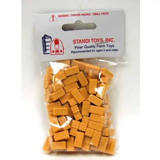 Standi Toys 1/64 Approximately 100 Yellow Plastic Straw Bales ST333, ST60102YL image {1}