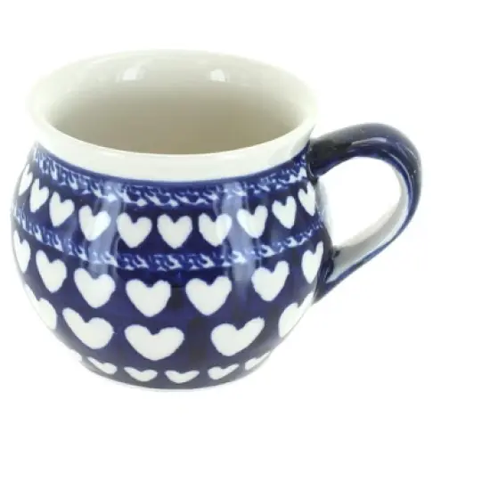 Blue Rose Polish Pottery 911 Zaklady Medium Bell Shaped Mug image {8}