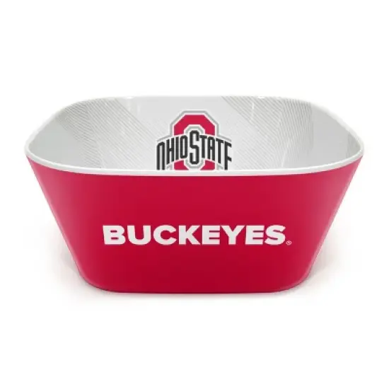 NCAA Ohio State Buckeyes Serving Bowl: Melamine Rounded Square, 15 Volume image {1}