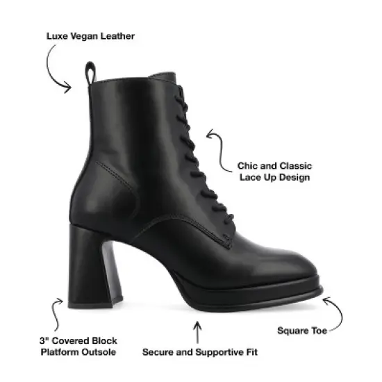 Journee Collection Medium and Wide Width Women's Tru Comfort Foam&trade; Kalindi Booties image {7}