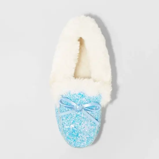 Toddler Girls' Medora Glitter Moccasin Slippers - Cat & Jack&trade; image {2}