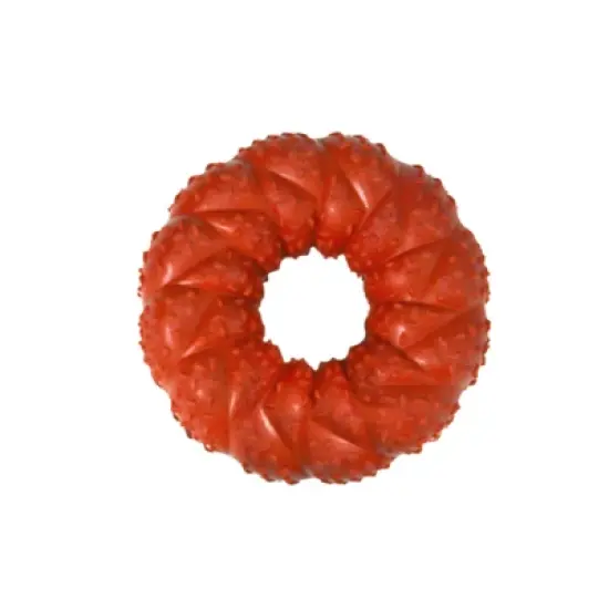 Nylabone Strong Chew Braided Ring Dog Toy Beef Flavor Wolf image {2}