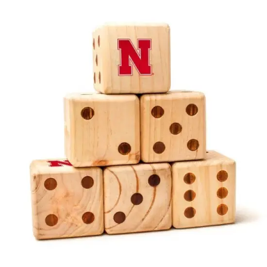 NCAA Nebraska Cornhuskers Lawn Bowling Yard Dice image {1}