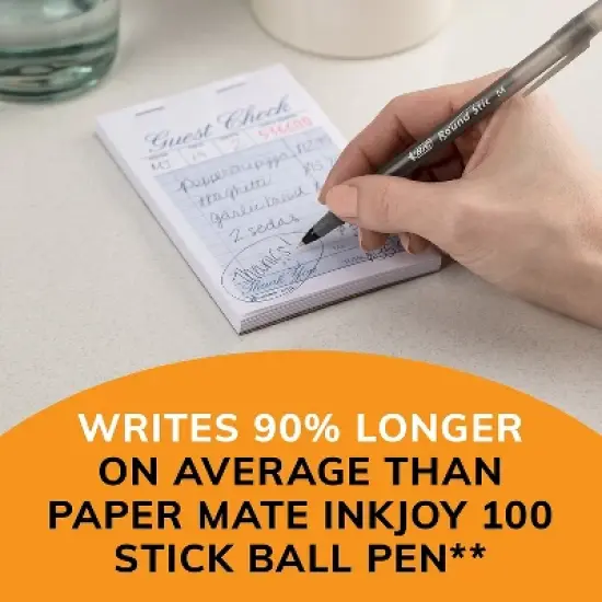 BIC Round Stic Xtra Life Ballpoint Pen Medium Point Black Ink 500/Pack (GSM500E-BLK) image {1}