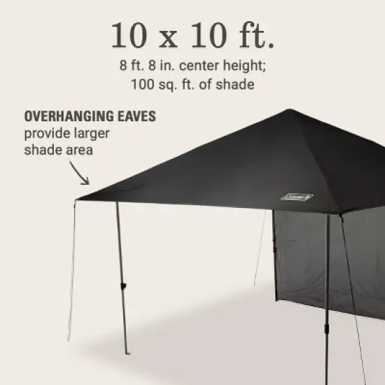 Coleman OASIS Lite 10 x 10 Canopy with Sun Wall image {1}