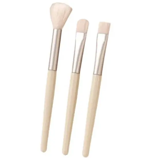 Wikineon Premium Makeup Brush Three Piece Set - Soft Synthetic Bristles for Foundation, Powder & Blush, Professional-Grade Tools image {10}