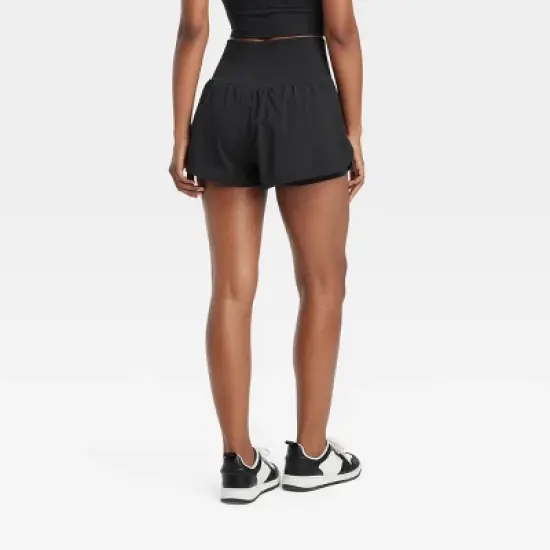 Women's Seamless Waistband Woven High-Rise Shorts 2.5" - JoyLab&trade; image {1}
