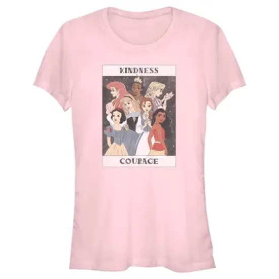 Junior's Disney Princesses Kindness and Courage Poster T-Shirt image {3}