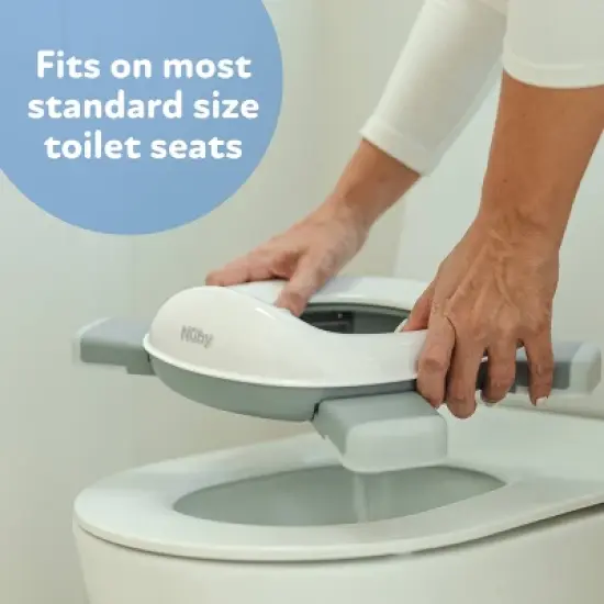 Nuby Travel Potty with Disposable Bags - Gray/White image {7}