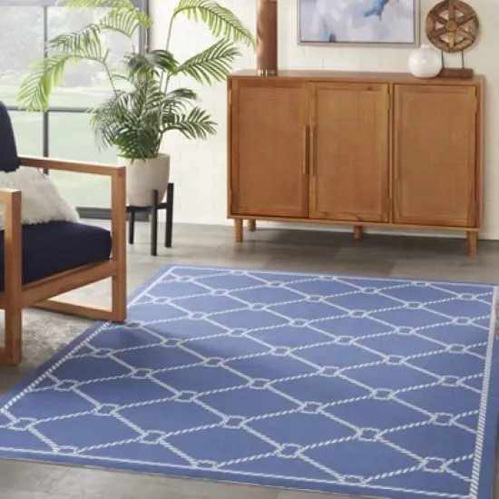 Waverly NauticalNavy Indoor/Outdoor Area Rug by Nourison image {1}
