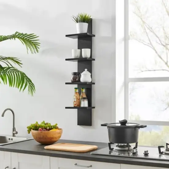 39.5" x 9" Utility 4-Tier Column Spine Shelf - Danya B. image {7}