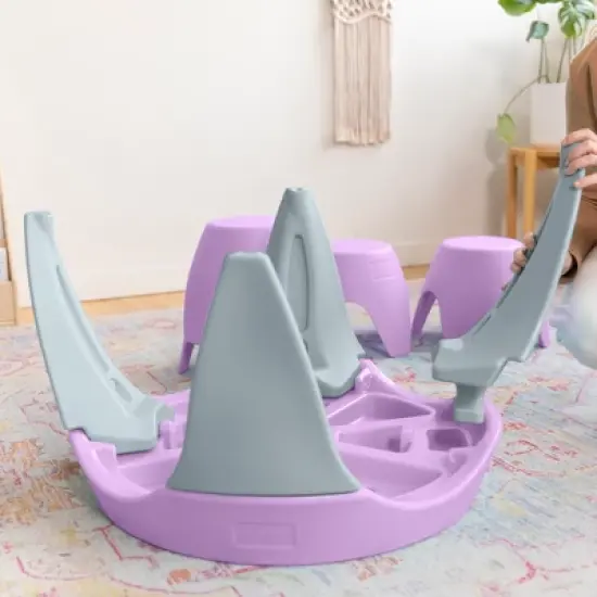 ECR4Kids Ayana Table and Stool Set, Plastic Kids' Table and Chairs image {9}