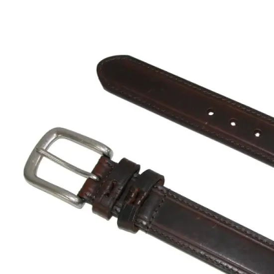 Danbury Men's Big & Tall Leather Belt with Double Loops image {1}