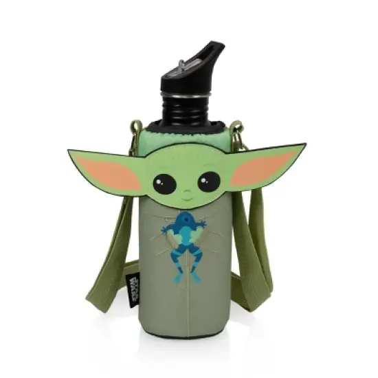 Oniva 24 fl oz Disney Mandalorian Grogu Bottle Cooler with Bottle: Insulated Water Bottle & Carrier, Travel Drinkware image {1}