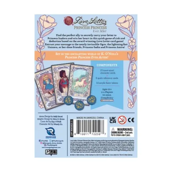 Love Letter - Princess Princess Ever After Board Game image {2}
