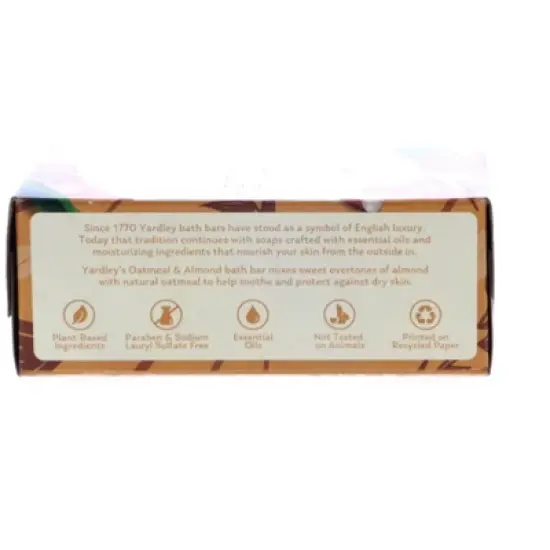 Yardley Oatmeal & Almond Bath Bar, 4.25 oz image {3}