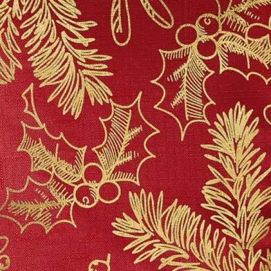 Elrene Foil Woodland Holiday Fabric Tablecloth - Elrene Home Fashions image {2}