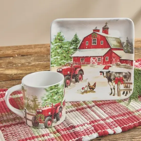 Park Designs Christmas At The Farm Mug Set Of 4 image {4}