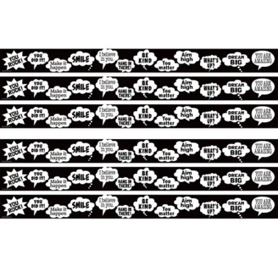 Teacher Created Resources&reg; Speech Bubbles Straight Border Trim, 35 Feet Per Pack, 6 Packs image {5}