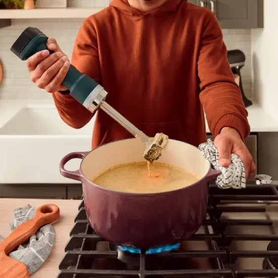 KitchenAid Go Cordless Hand Blender battery included - Hearth & Hand&trade; with Magnolia: Shaded Palm, Immersion Blender, 3 Speeds image {2}