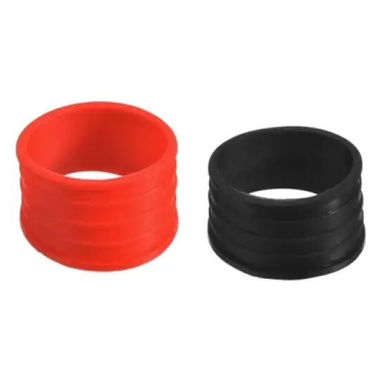 Unique Bargains Silicone Non-Slip Wear-Resistant Tennis Badminton Racket Handle Grip Rings 6 Pcs image {7}