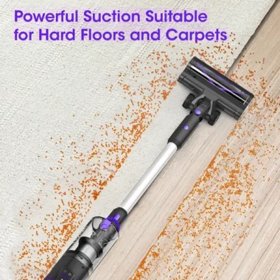 WHALL Cordless Stick Vacuum, 45min Runtime for Home & Carpet image {2}