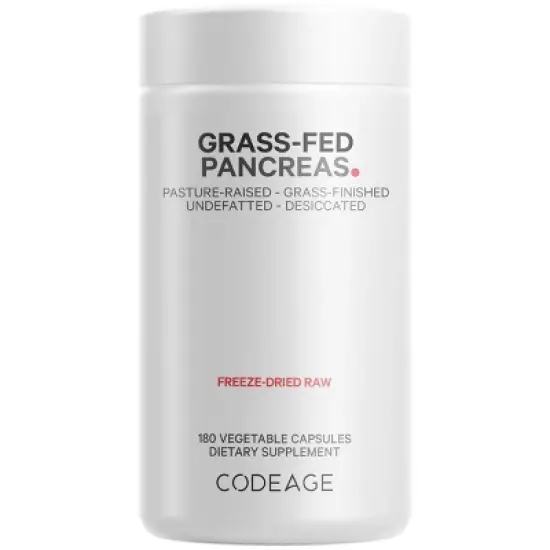 Codeage Grass-Fed Beef Pancreas Pasture-Raised Non-Defatted Glandular Supplement - 180ct image {16}